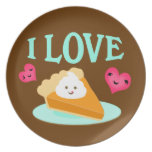Thanksgiving Pumpkin Pie Love Plate