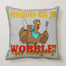 thanksgiving turkey humour pillow