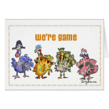 Thanksgiving Turkeys Greeting Card