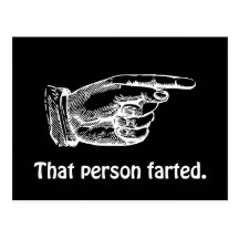 That Person Farted Post Card