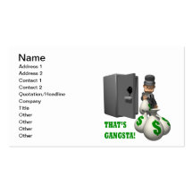 Thats Gangsta Business Card