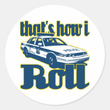 Thats How I Roll Police Sticker