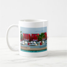 "That's life", Morocco luxury poolside Coffee Mugs
