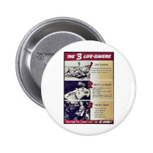 The 3 Life Savers Pinback Button