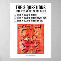 THE 3 QUESTIONS PRINT