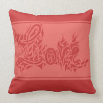 The 3Ds of love twofer throw pillow pillows