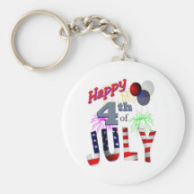 The 4th of July, Day of Independence Keychain