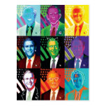 The 9 Faces of Bush Postcard