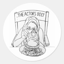 The Actor's Diet Sticker