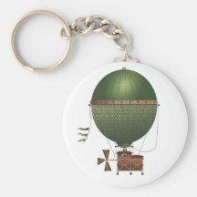 The Airship Citronnier Steampunk Flying Machine Key Chains