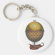 The Airship Nautisme Steampunk Flying Machine Key Chain