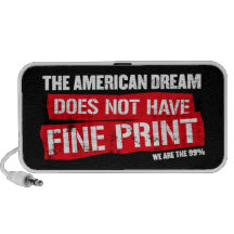The American Dream Does Not Have Fine Print Notebook Speaker