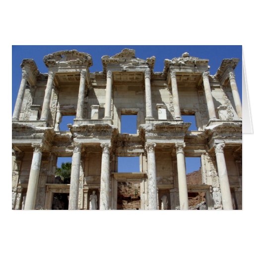 The Ancient Library of Celsus - Ephesus, Turkey Greeting Card
