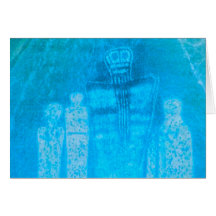 The Ancient Ones (In Blue) Greeting Cards
