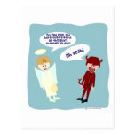 The Angel and Devil on my Shoulder Post Card