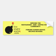 The Angry Waiter Bumper Sticker