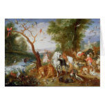 The Animals entering Noah's Ark Card