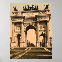 The Arch of Peace, Milan, Lombardy, Italy Print