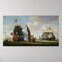 The Arrival Michiel Adriaanszoon Ruyter Poster