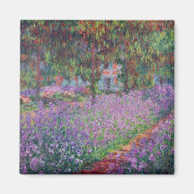 The Artist's Garden at Giverny, 1900 Refrigerator Magnet