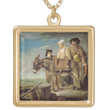 The Ass (oil on canvas) Personalized Necklace