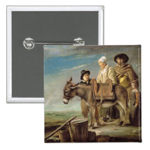 The Ass (oil on canvas) Pins