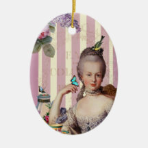 Thé au Petit Trianon – rose Christmas Ornament