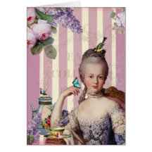 Thé au Petit Trianon – rose Greeting Cards