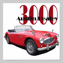 The Austin Healey 3000 posters