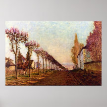 The Avenue by Alfred Sisley Poster