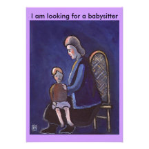 THE BABYSITTER PERSONALIZED ANNOUNCEMENTS