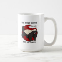 The Badassed Honey Badger Coffee Mugs
