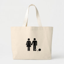The "Ball and Chained" groom Canvas Bag