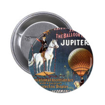 The Balloon Horse Jupiter Vintage Theatre Pins