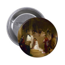 The Baptism of Pocahontas by John Gadsby Chapman Buttons