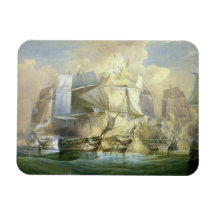 The Battle of Trafalgar, the Beginning of the Acti Rectangular Magnet
