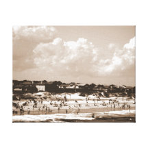 The Beach Stretched Canvas Prints