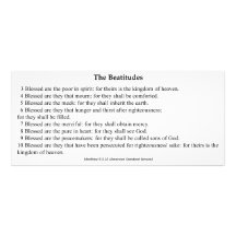 The Beatitudes Prayer Card Rack Cards