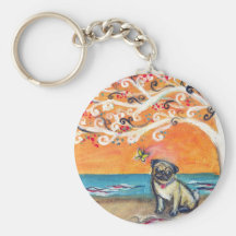 the beauty of orange keychain