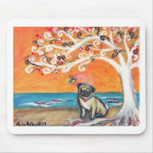 the beauty of orange mouse pad