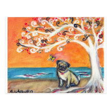 the beauty of orange postcard