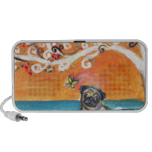 the beauty of orange travelling speakers