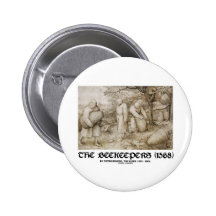 The Beekeepers (1568) Pieter Brugel The Elder Pinback Buttons