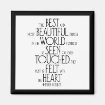 "The Best and Most Beautiful Things" Fridge Magnet