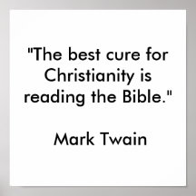 "The best cure for Christianity Posters