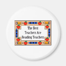 The Best Teachers Are Reading Teachers Magnets