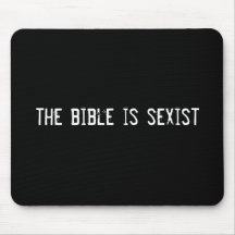 the bible is sexist mouse mat