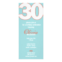 The Big 3-0 Birthday Invitation