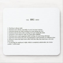 The Big Boss Mouse Pads