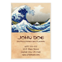 The big wave off Kanagawa Katsushika Hokusai Business Card Templates